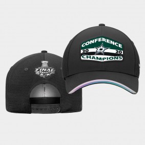 Dallas Stars Black 2020 Western Conference Champions Locker Room Adjustable Hat