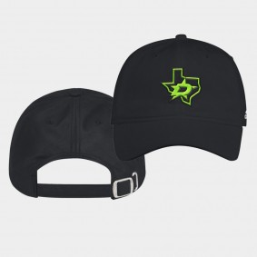Dallas Stars Blackout 3RD Washed Black Adjustable Hat